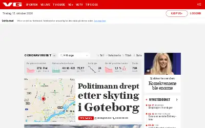 vg.no in 2021