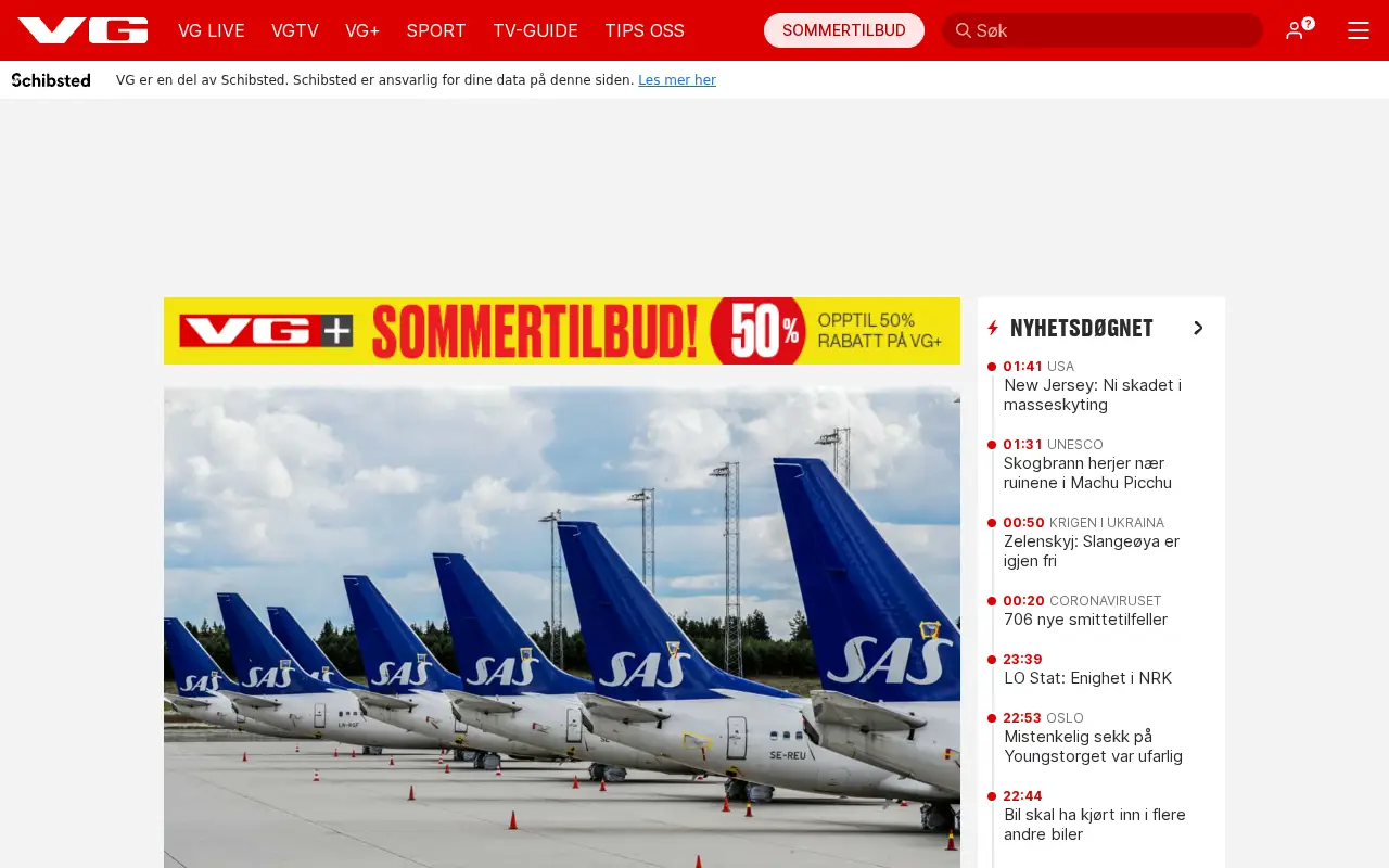 vg.no in 2022