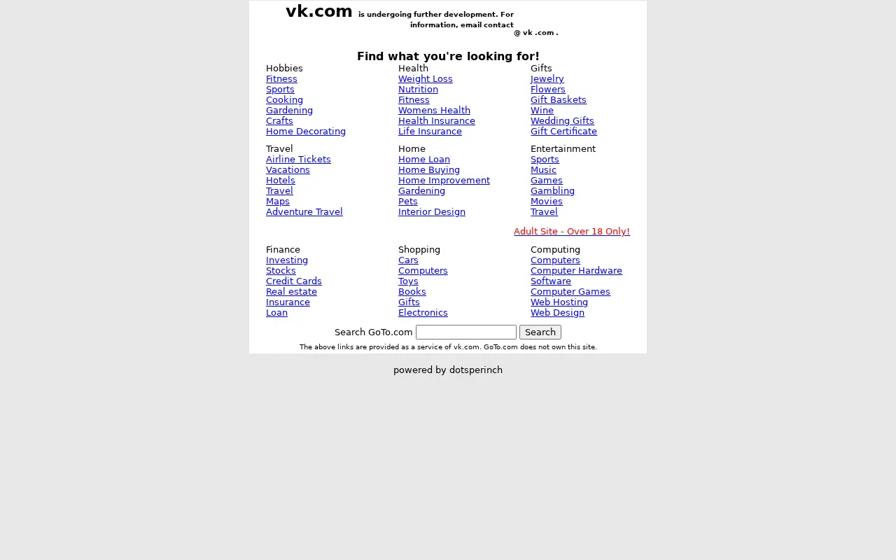 vk.com in 2001