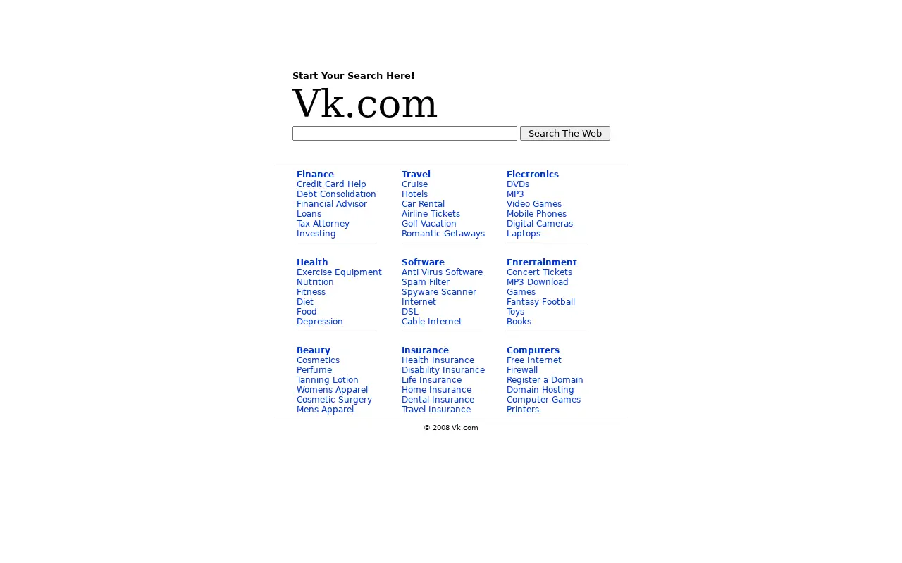 vk.com in 2008