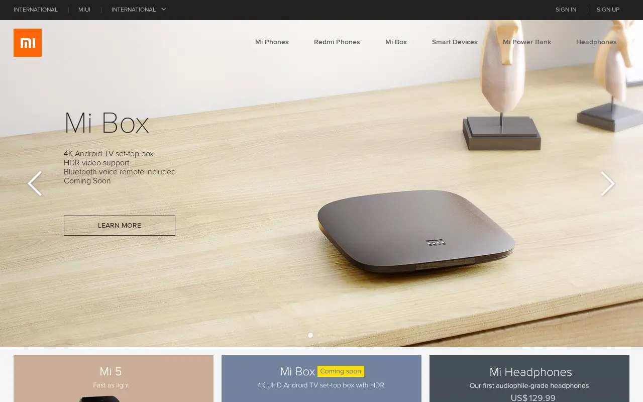 xiaomi.com in 2016