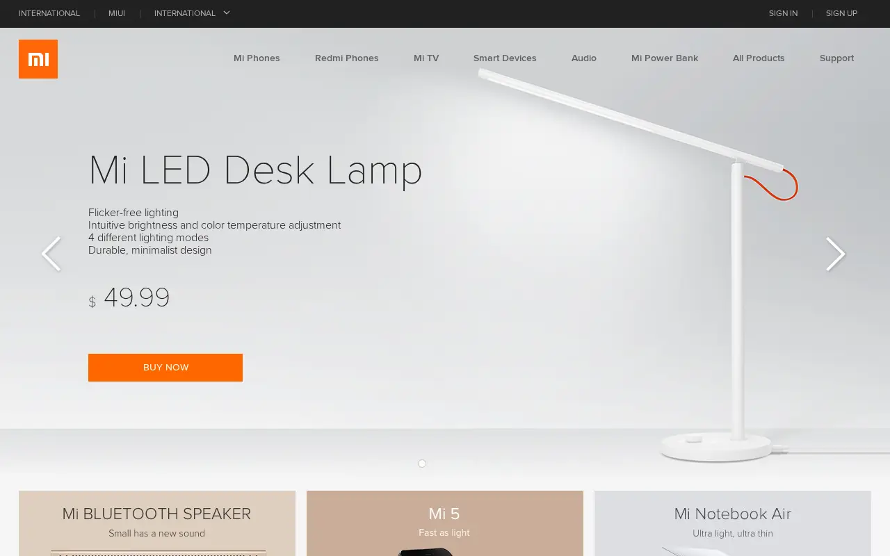 xiaomi.com in 2017