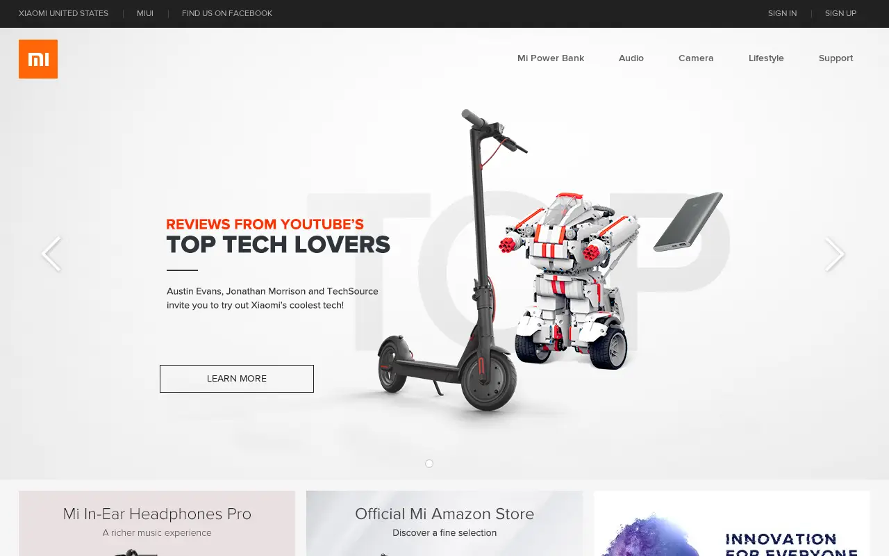 xiaomi.com in 2018