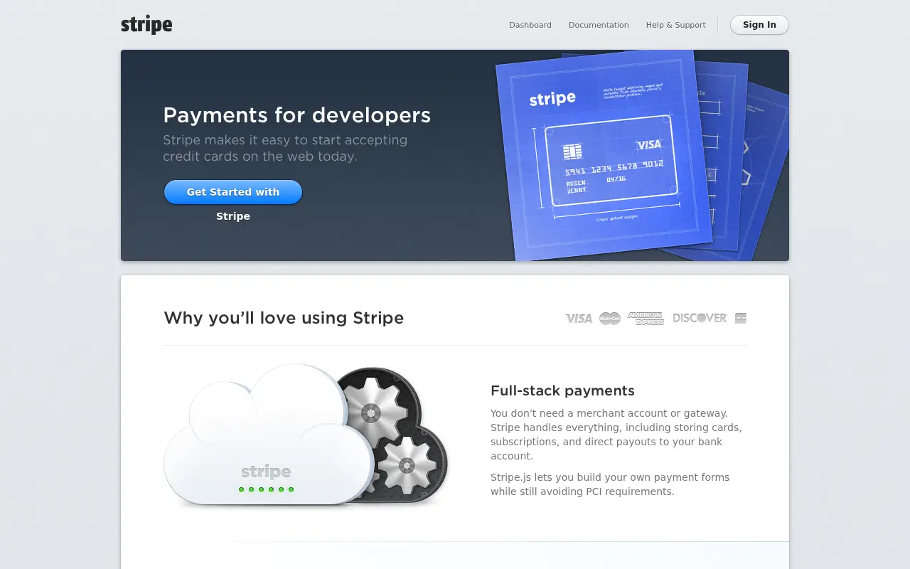 stripe.com in 2012