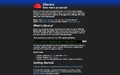 jquery.com in 2006