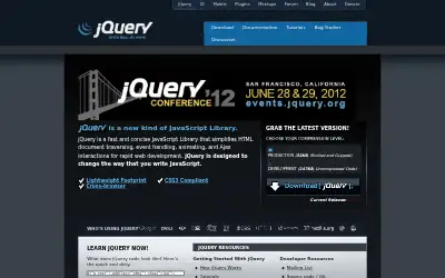 jquery.com in 2012