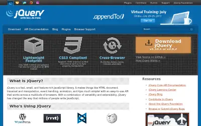 jquery.com in 2013