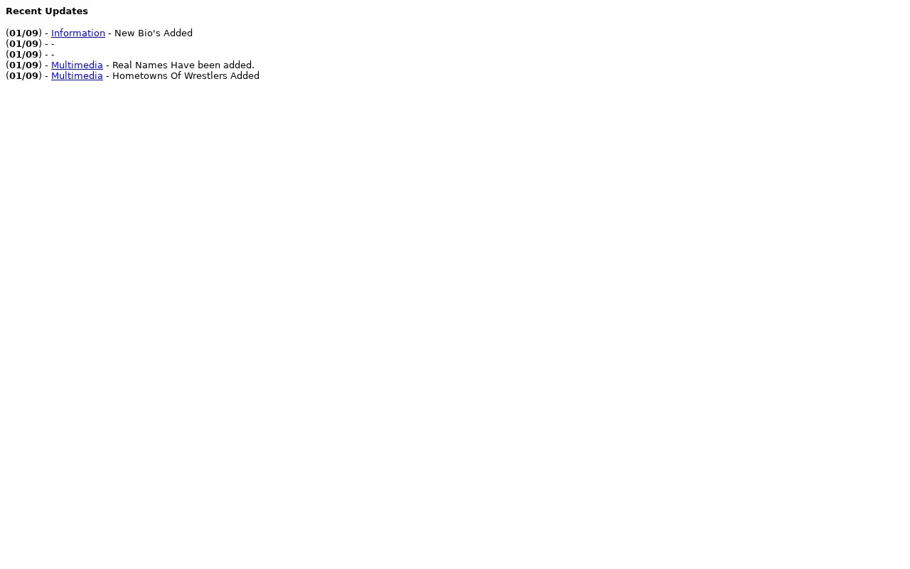 wrestledispute.com in 2001