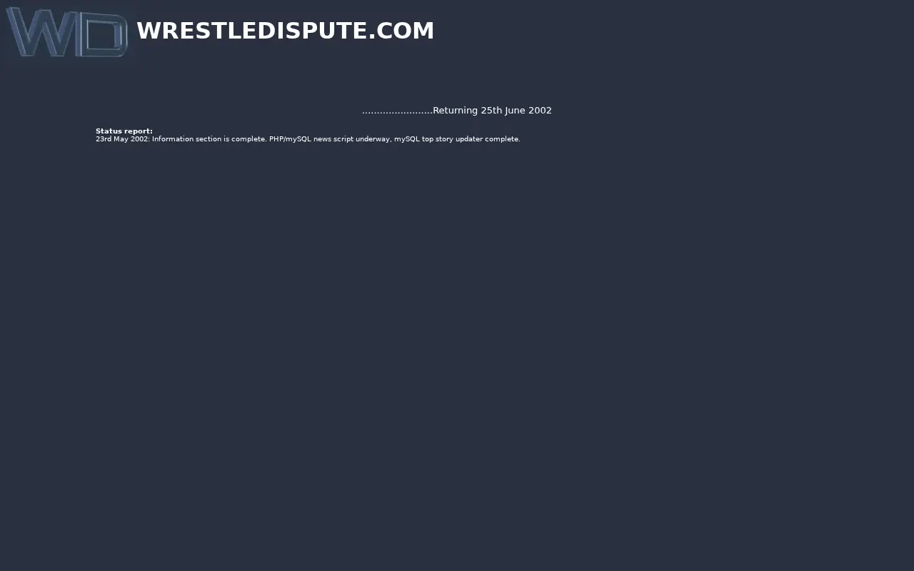 wrestledispute.com in 2002