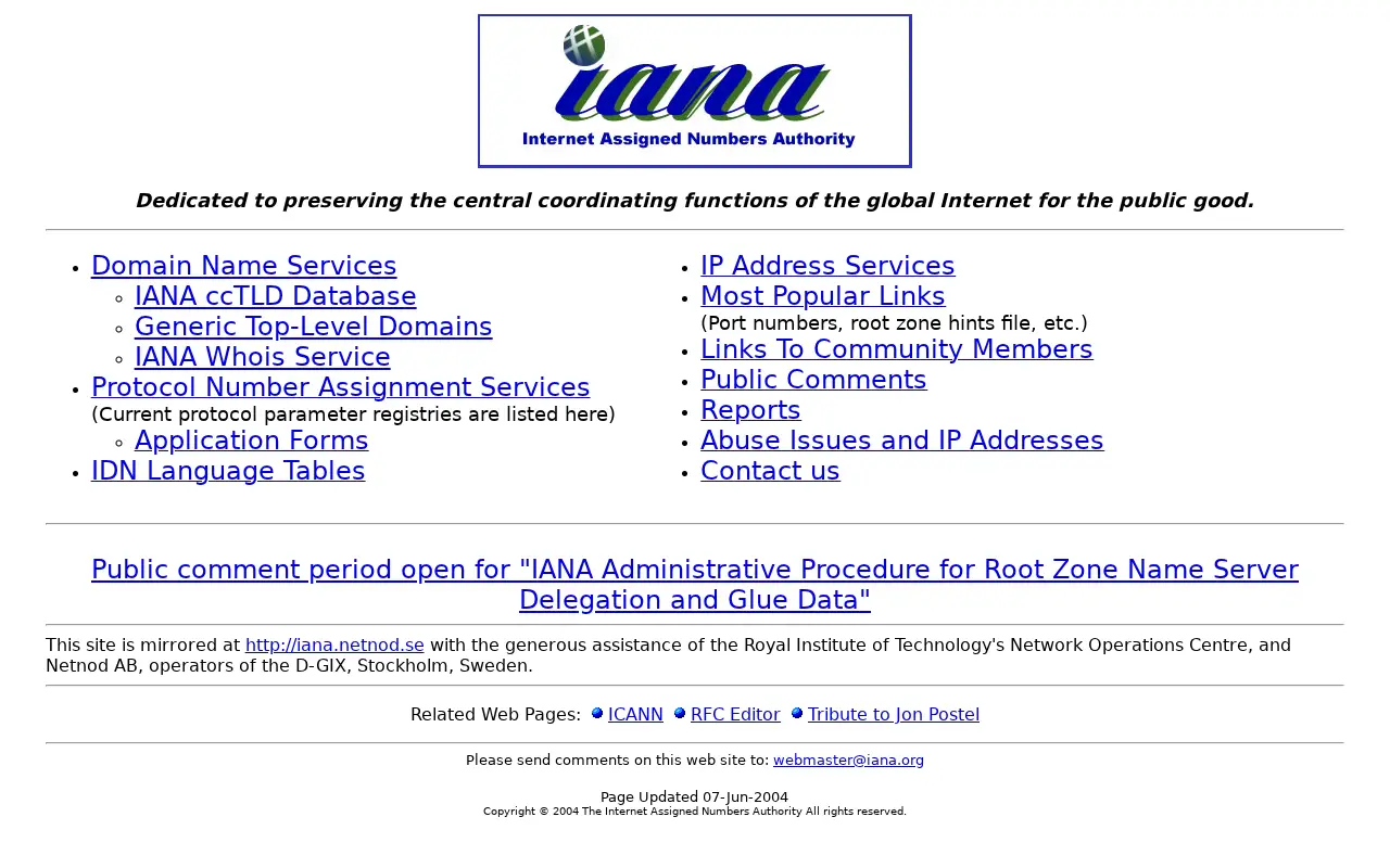 iana.org in 2004