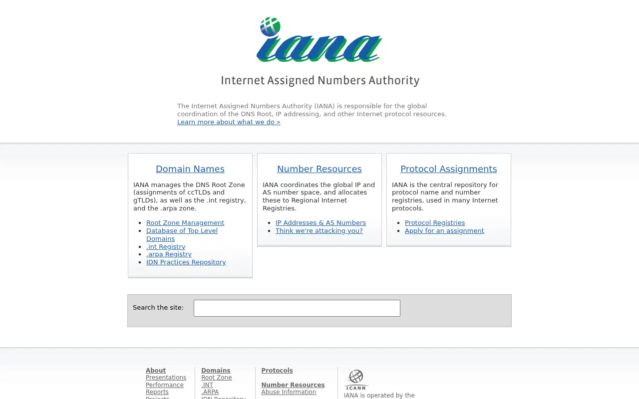 iana.org in 2008