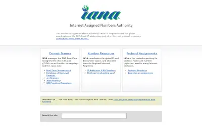 iana.org in 2011