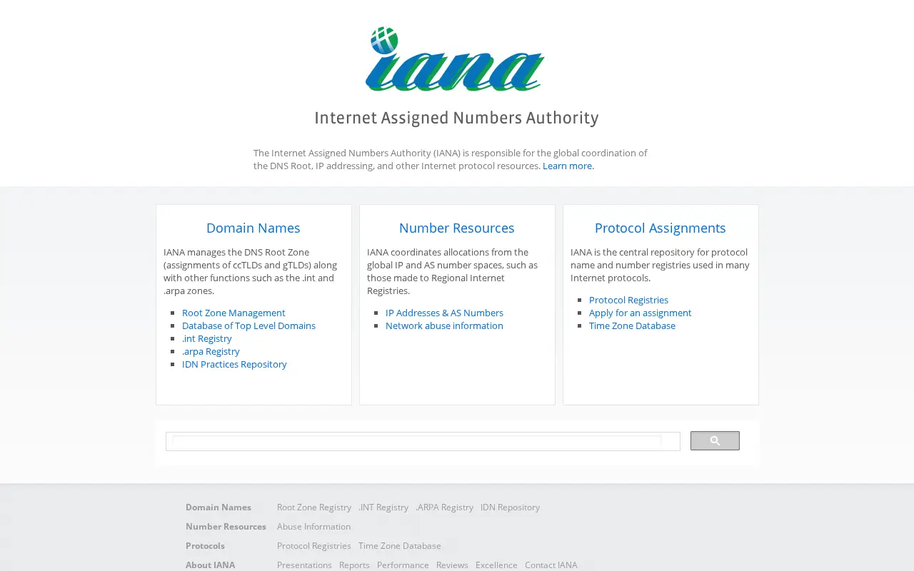 iana.org in 2014