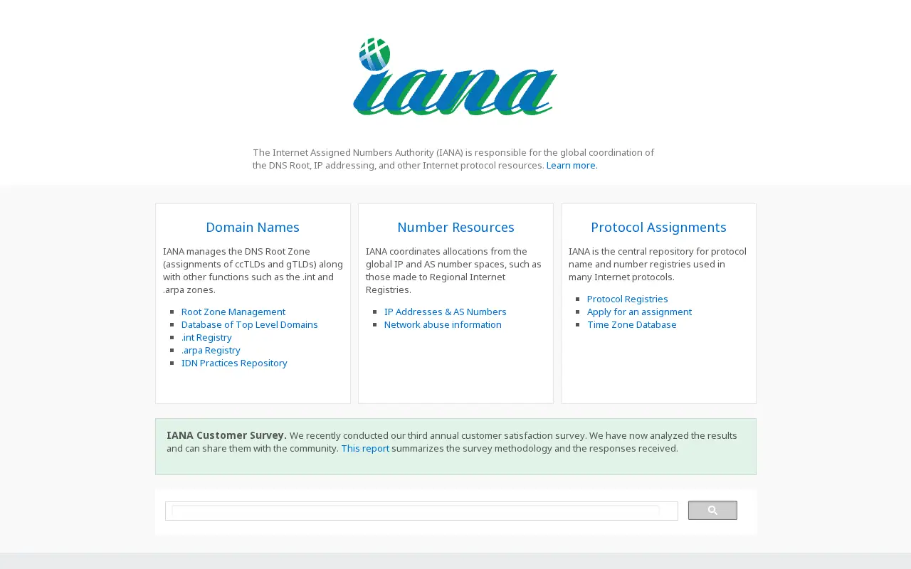 iana.org in 2016