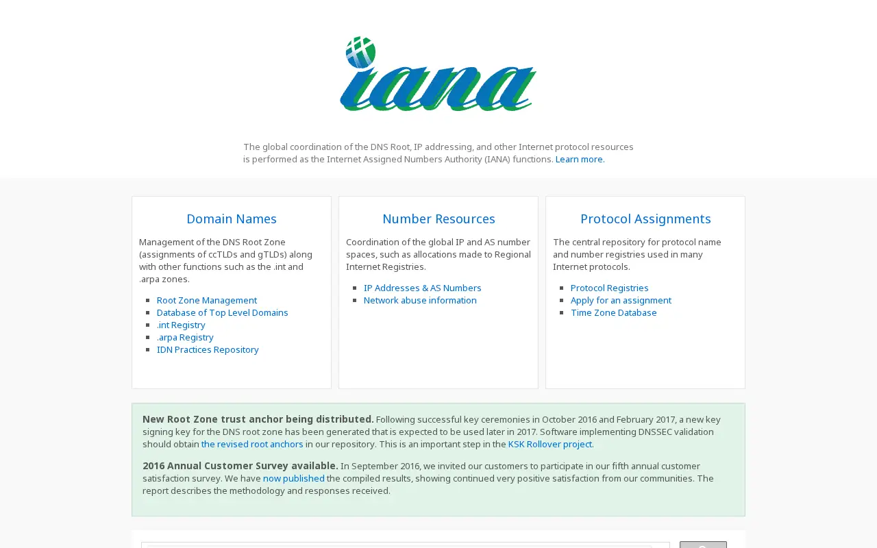 iana.org in 2017