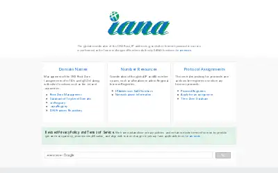 iana.org in 2020