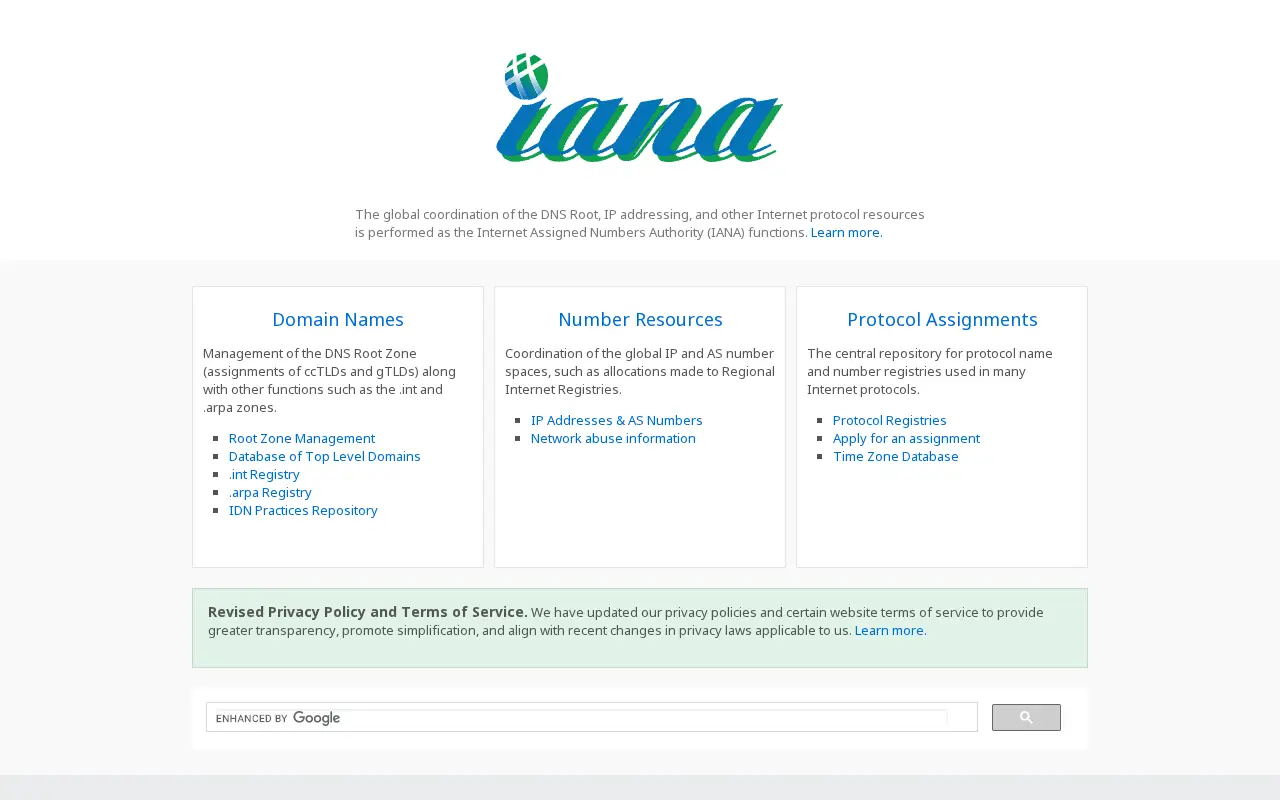 iana.org in 2021