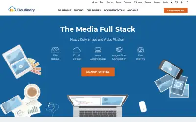 cloudinary.com in 2018
