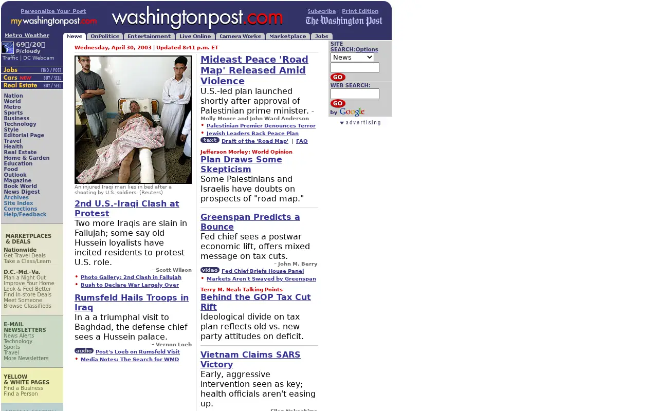 washingtonpost.com in 2003