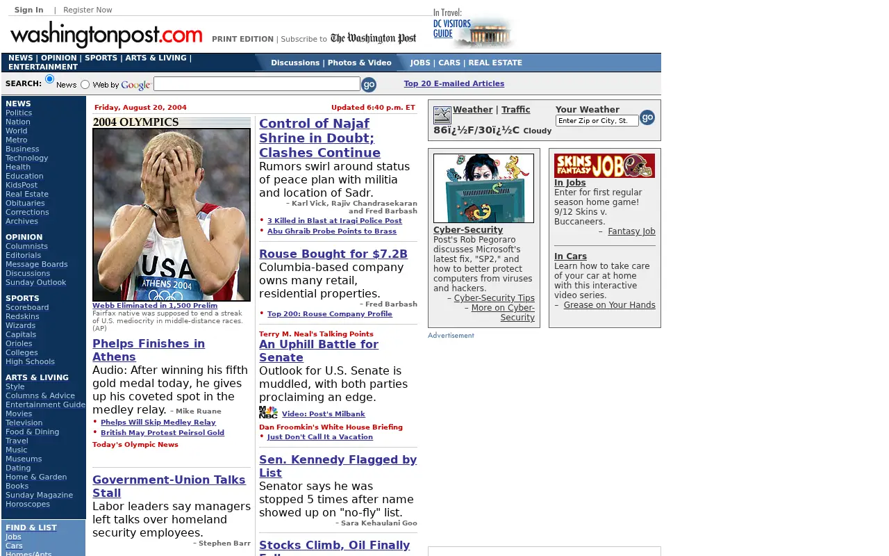 washingtonpost.com in 2004