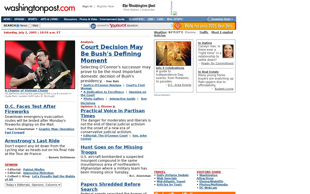 washingtonpost.com in 2005