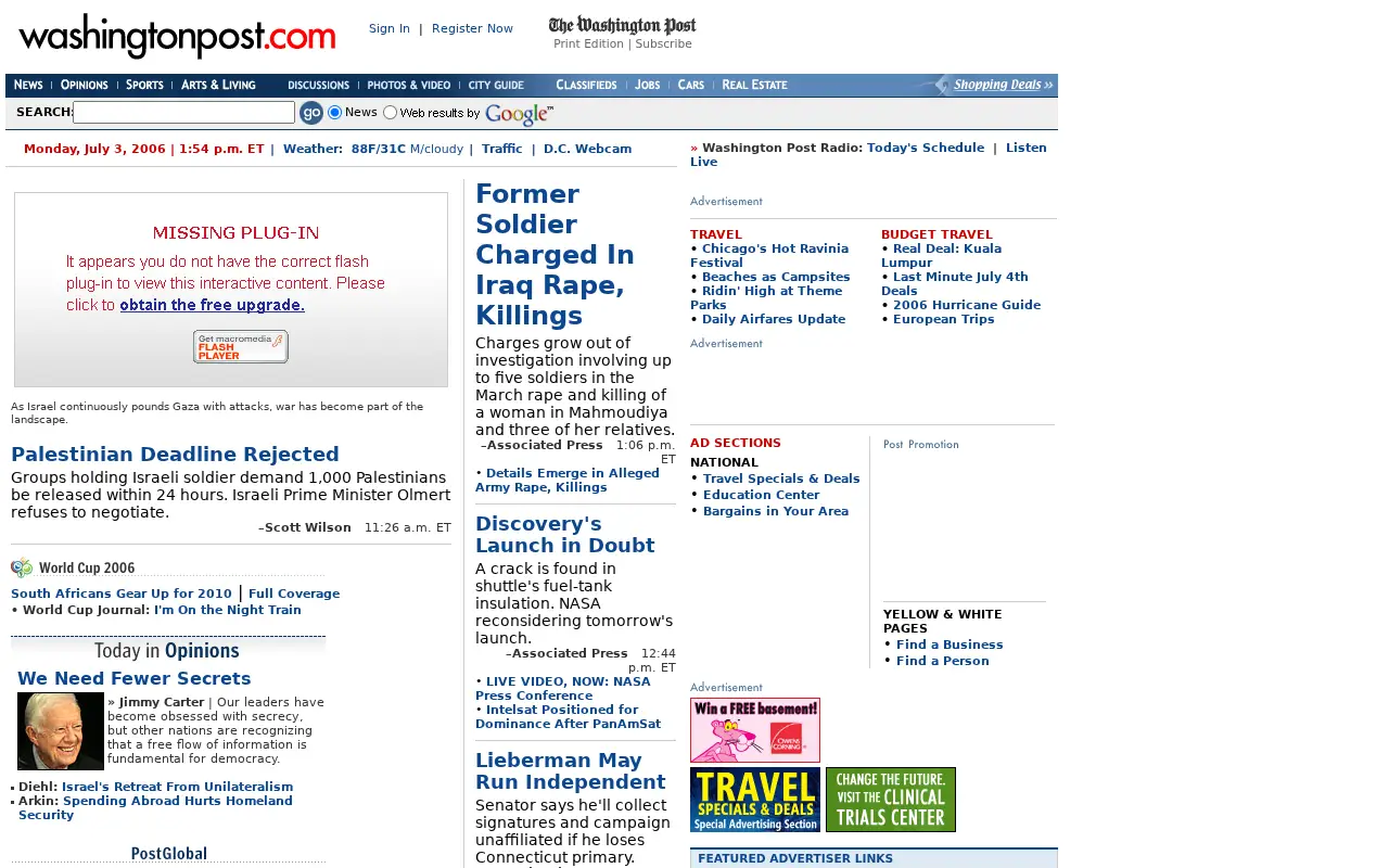 washingtonpost.com in 2006