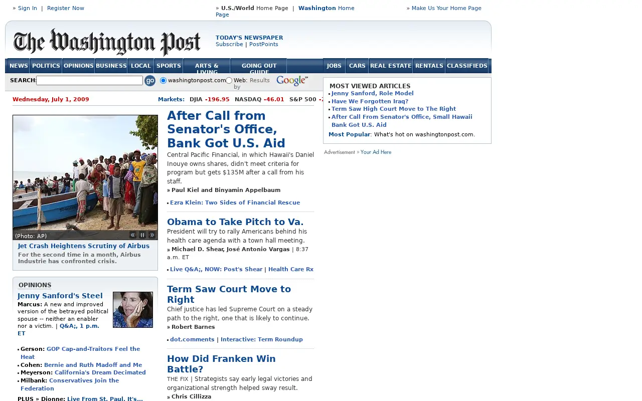 washingtonpost.com in 2009