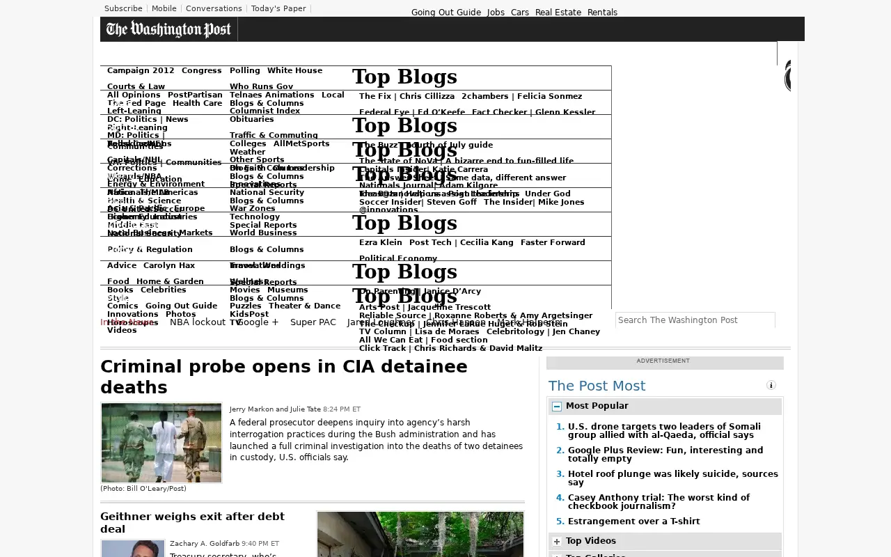 washingtonpost.com in 2011