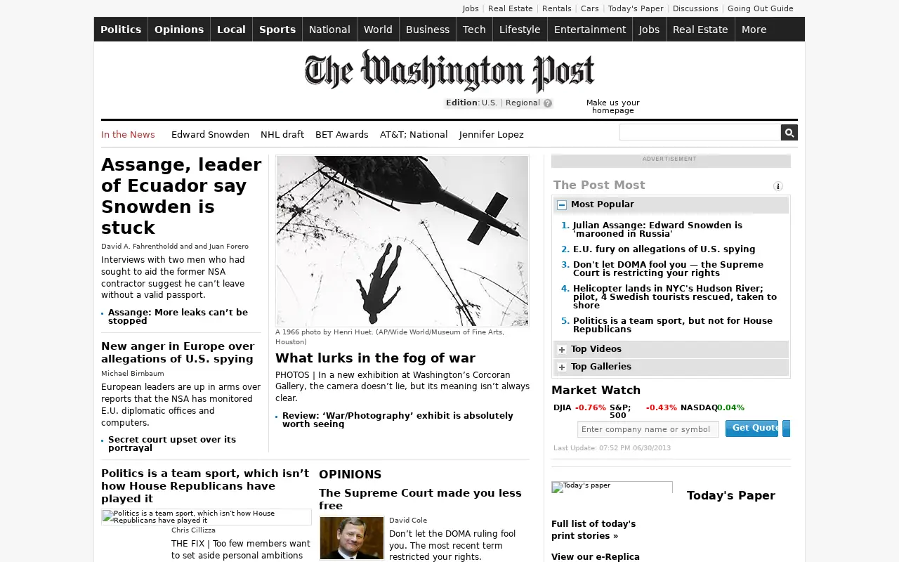 washingtonpost.com in 2013