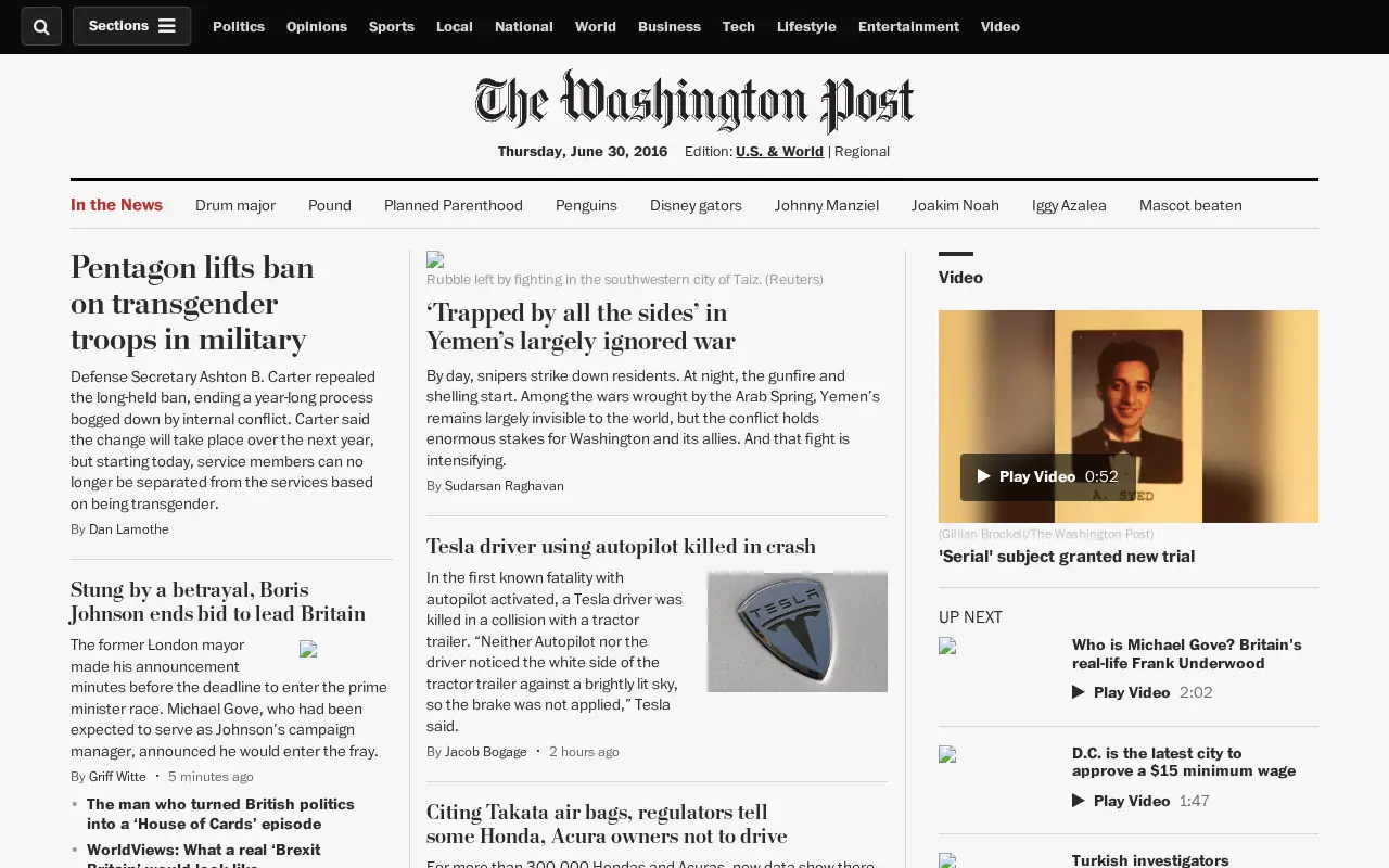 washingtonpost.com in 2016