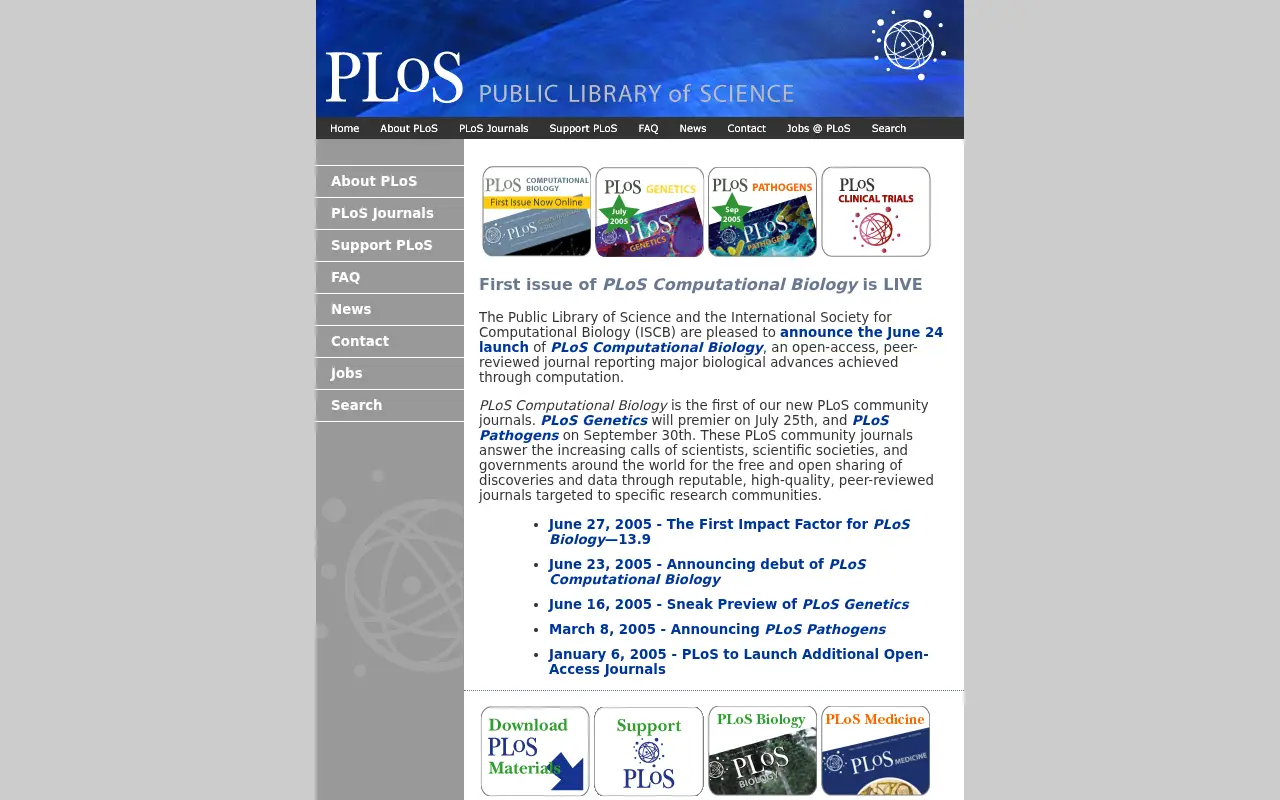 plos.org in 2005