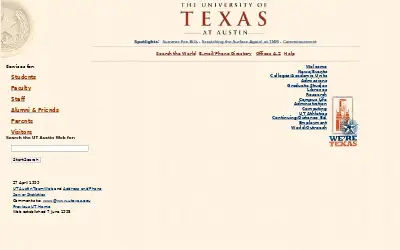 utexas.edu in 1999