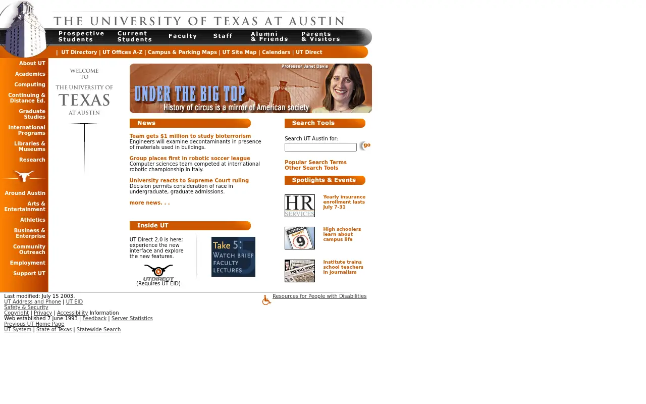 utexas.edu on July 18, 2003