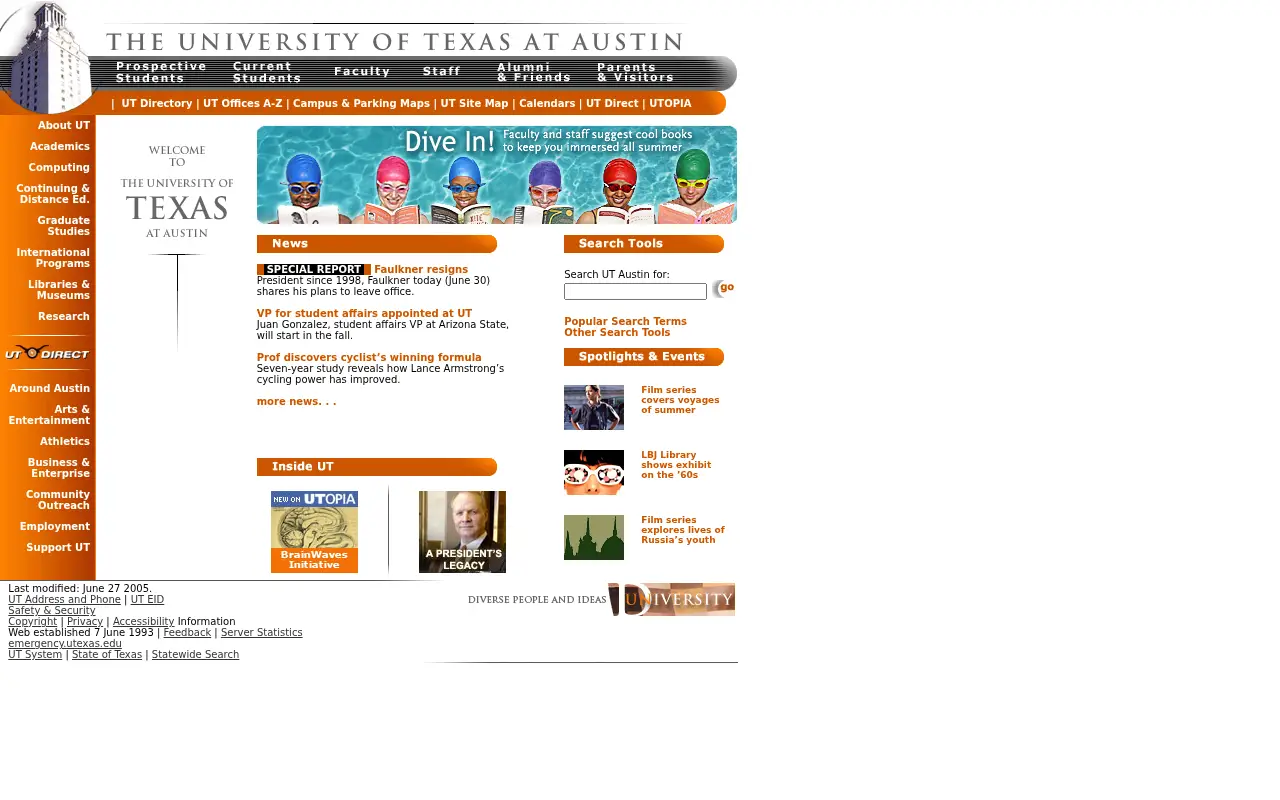 utexas.edu in 2005