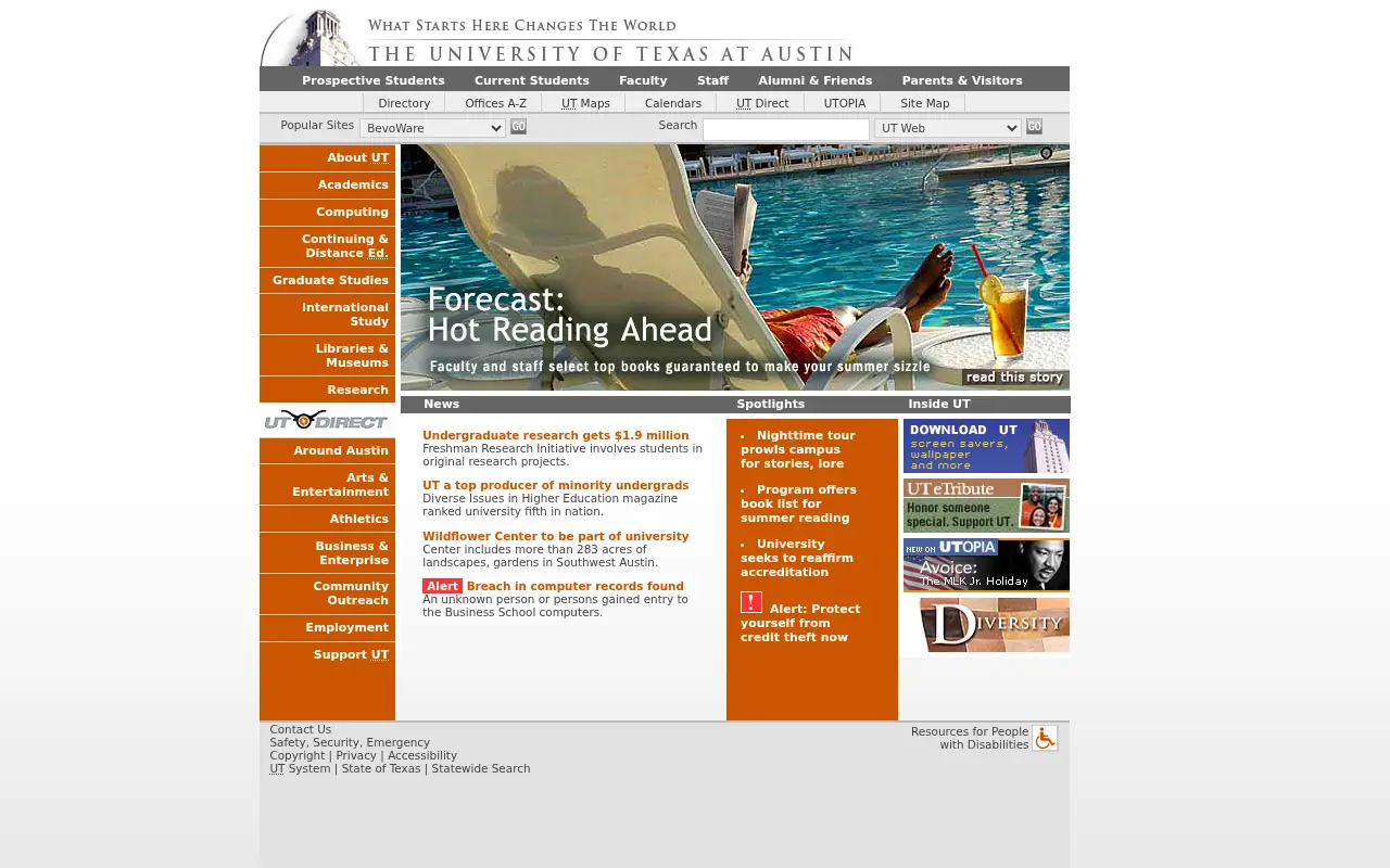 utexas.edu in 2006