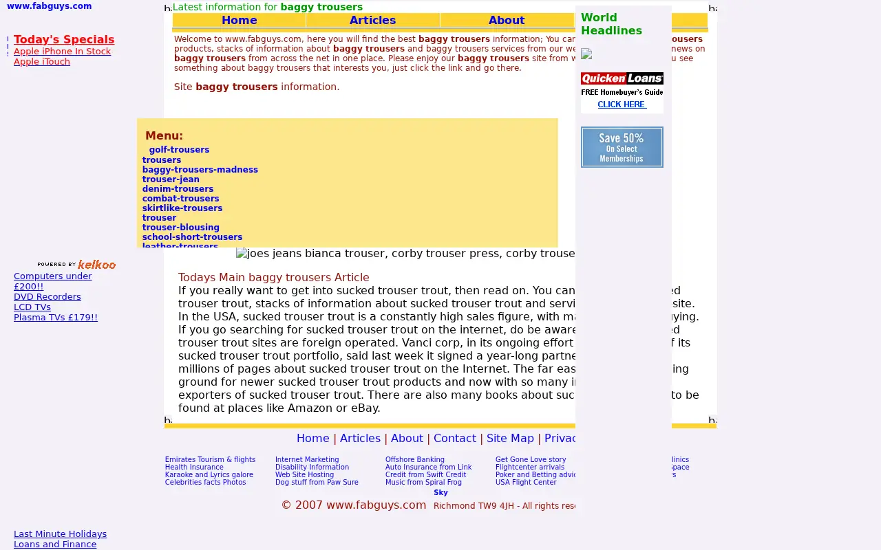 fabguys.com in 2007