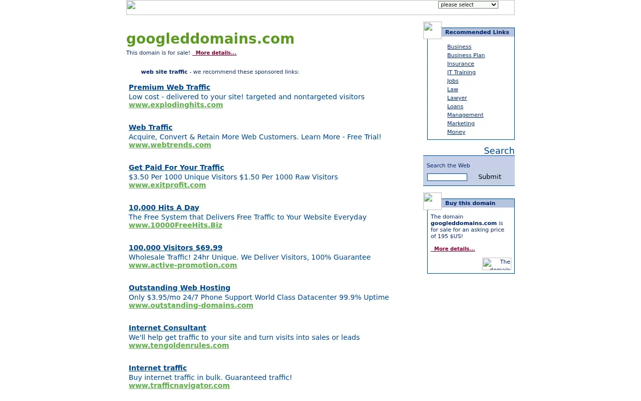 googledomains.com in 2004