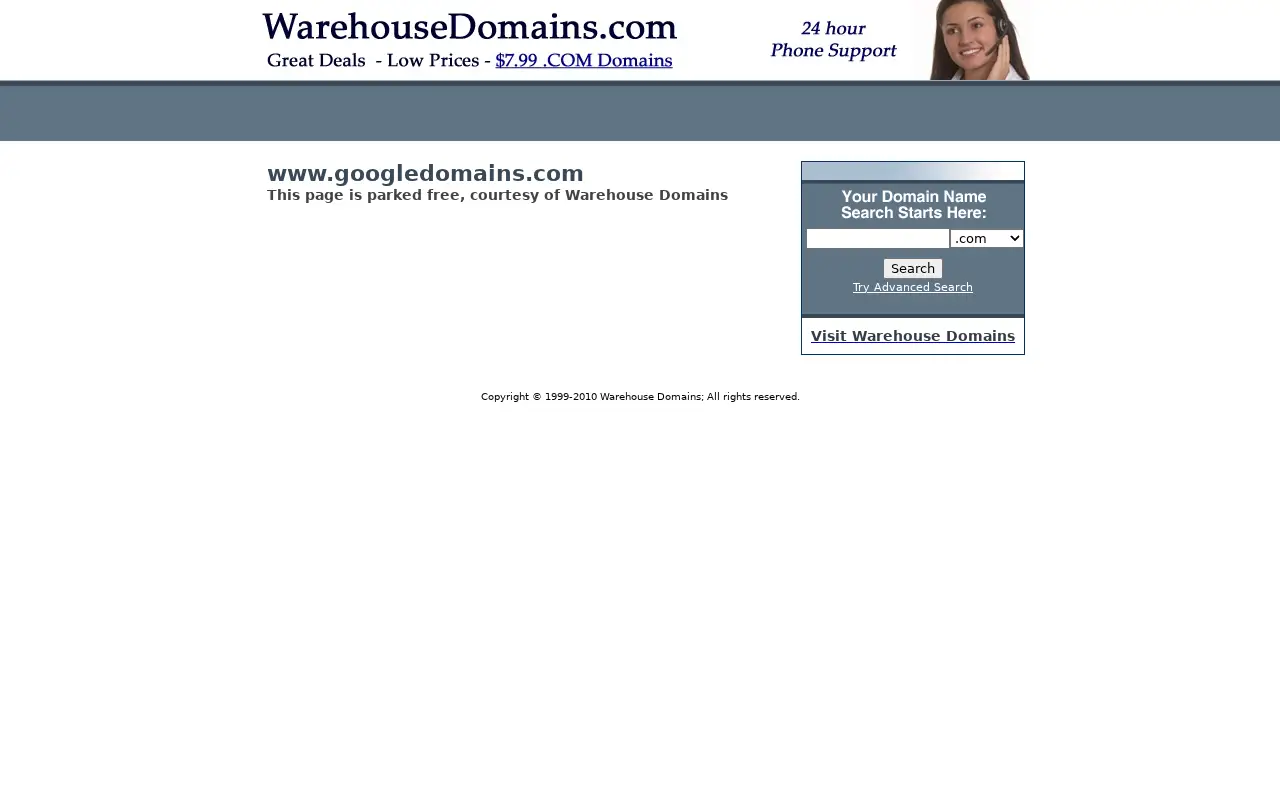 googledomains.com in 2010