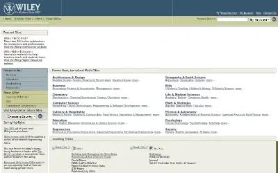 wiley.com in 2001