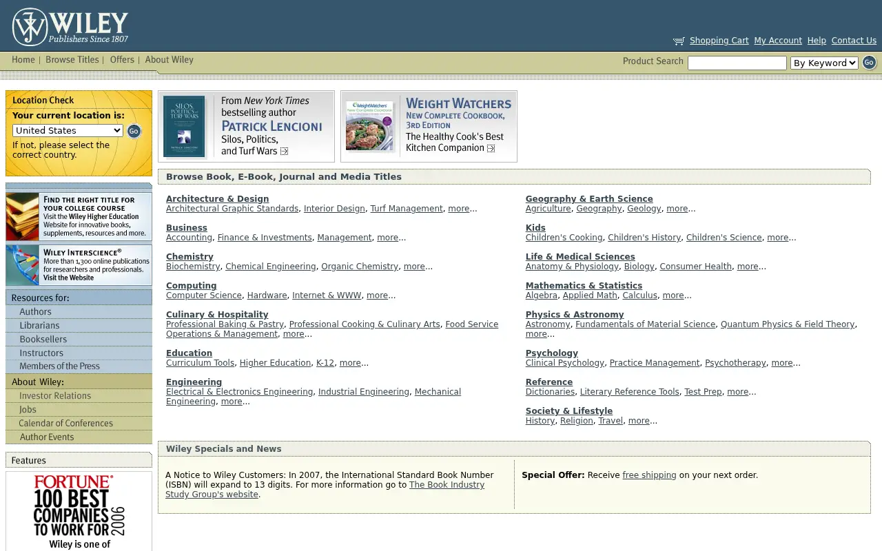 wiley.com in 2006