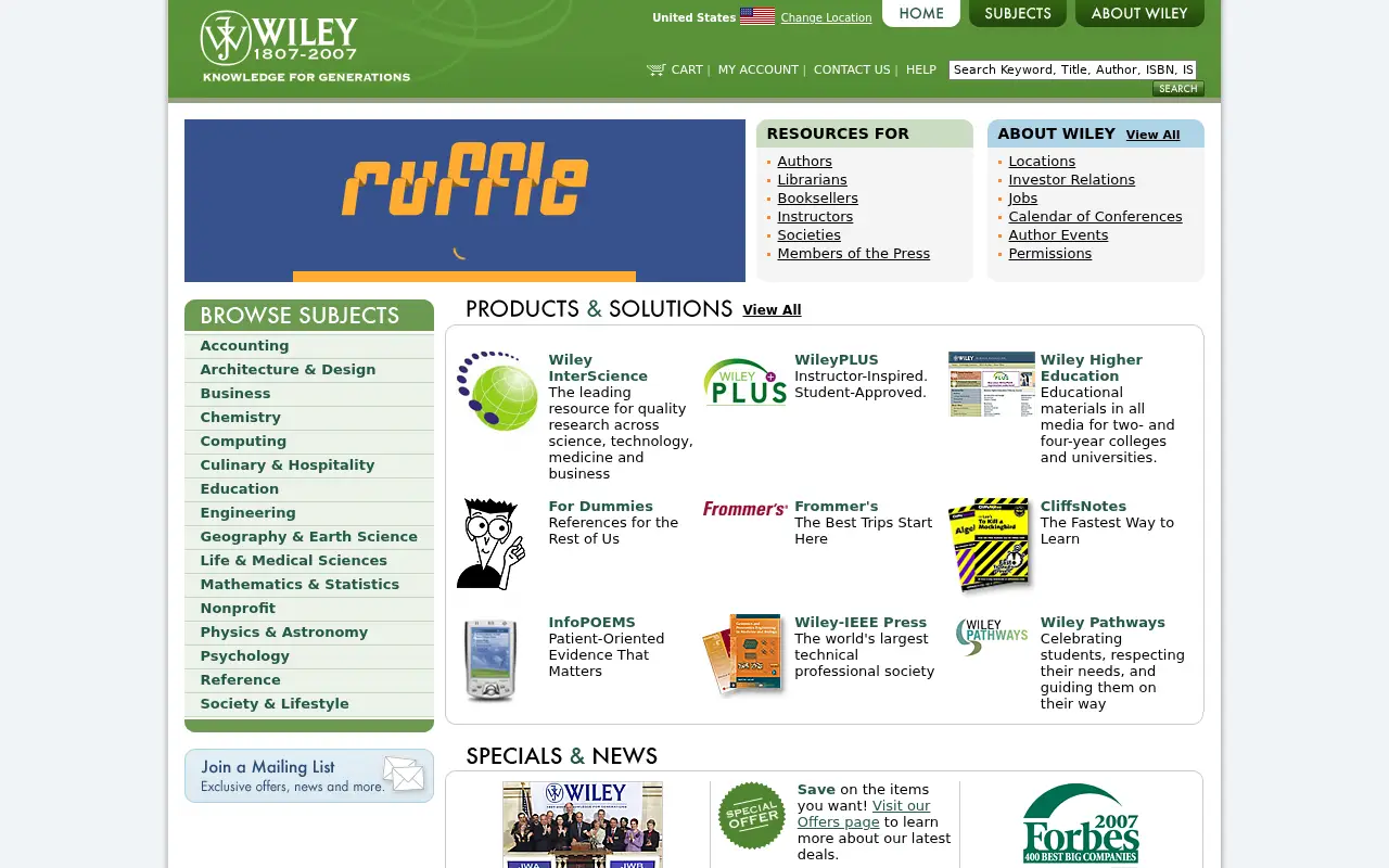 wiley.com in 2007