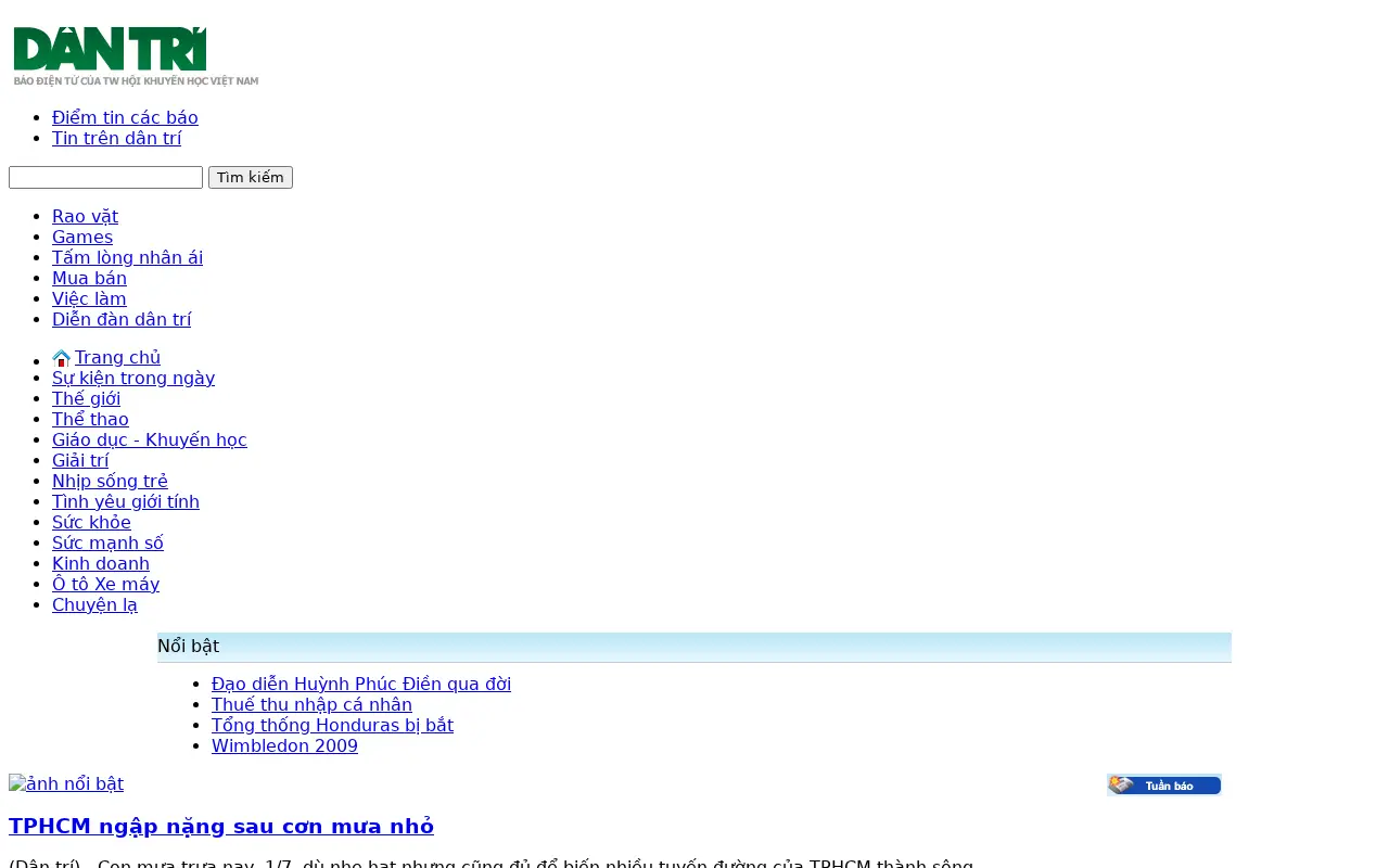 dantri.com.vn in 2009