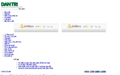 dantri.com.vn in 2010