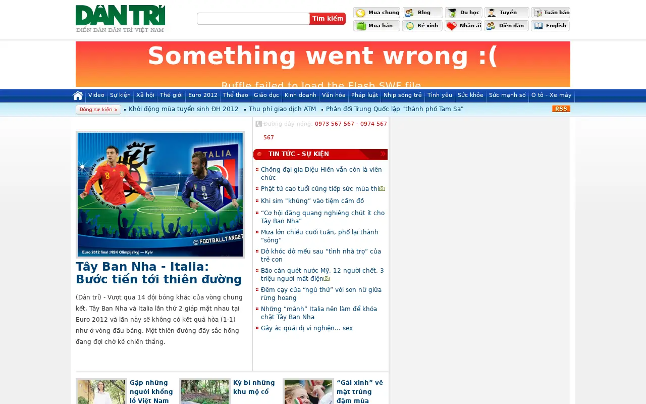 dantri.com.vn in 2012
