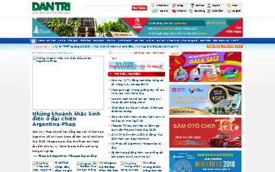 dantri.com.vn in 2018