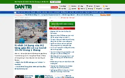 dantri.com.vn in 2020