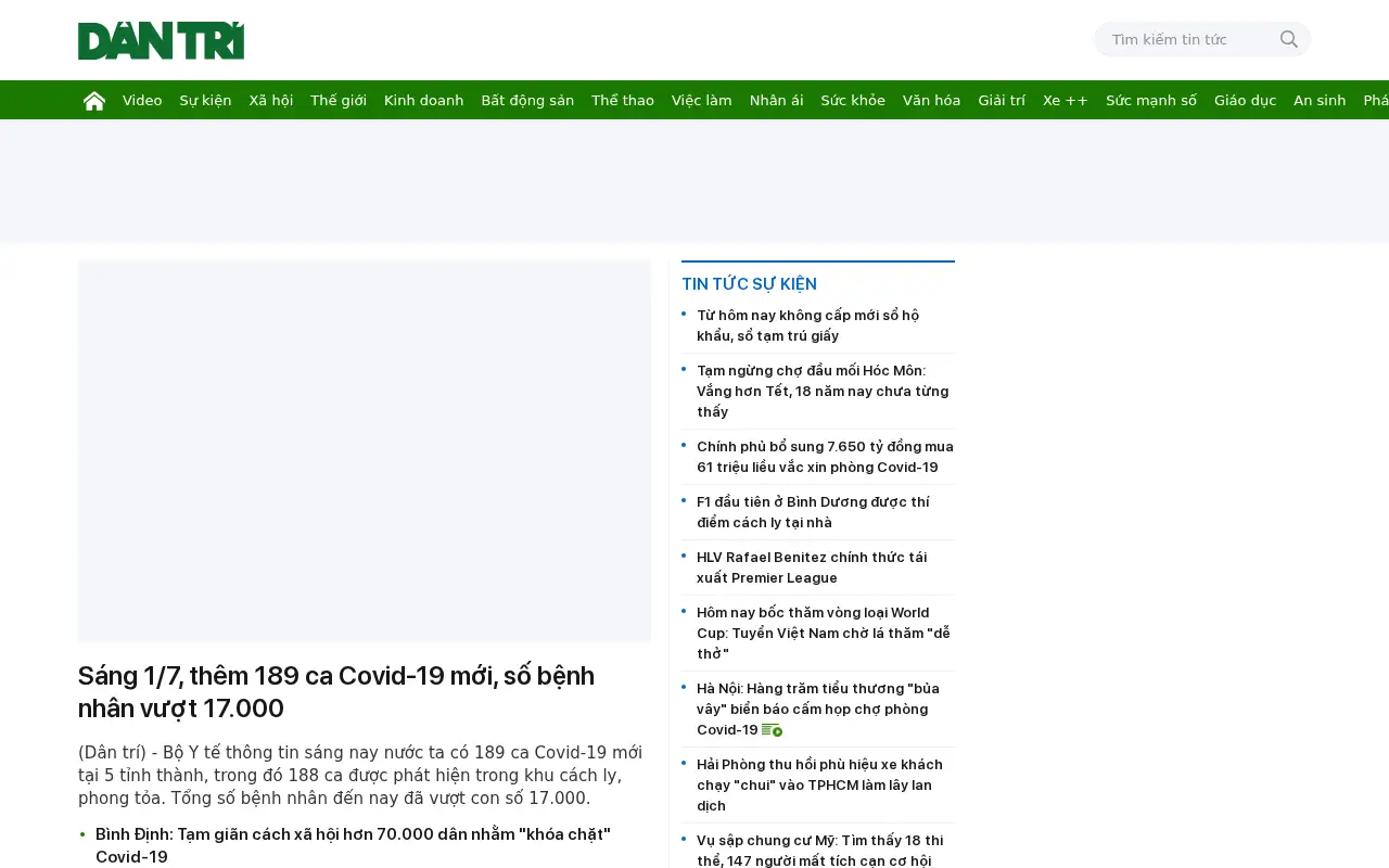 dantri.com.vn in 2021