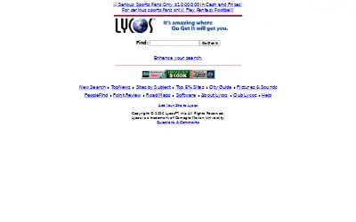 lycos.com in 1996