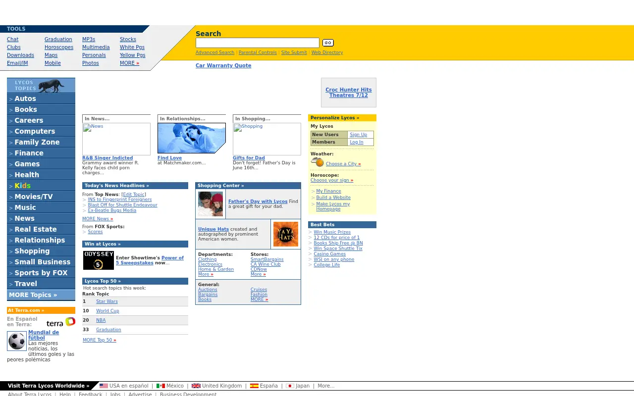 lycos.com in 2002