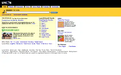 lycos.com in 2005